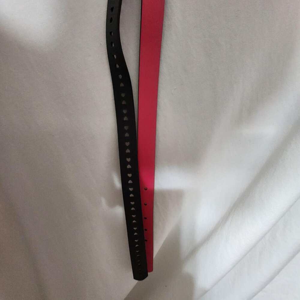 2 Cat & Jack Girls' Belts Reversable: Brown/Pink/Black New With Tags